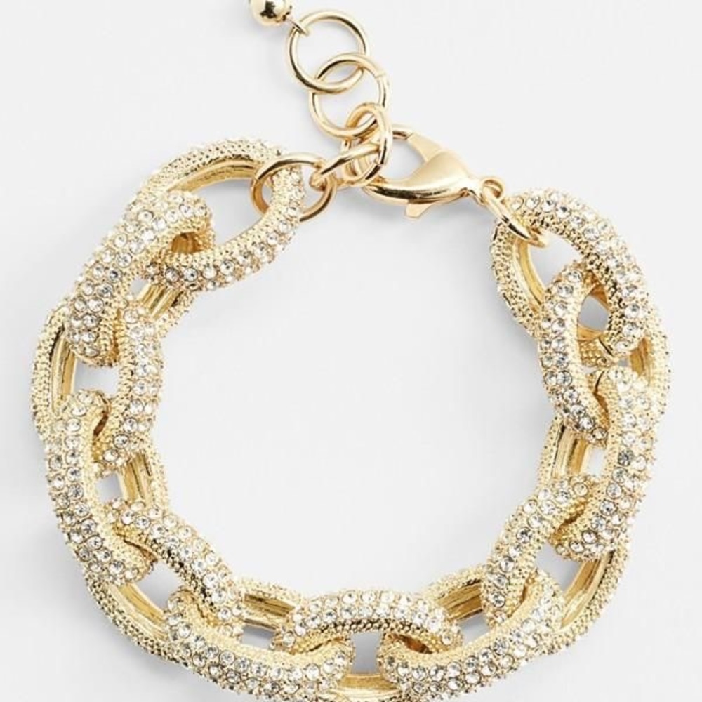 Nordstrom Pave Chunky Chain Link  bracelet